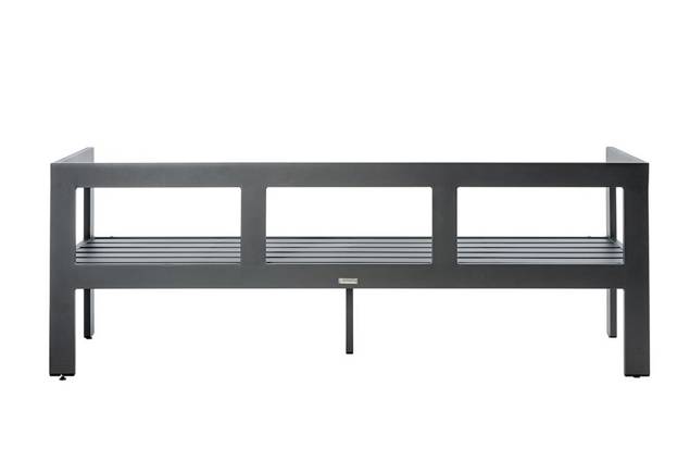 Livorno 3er Diningbank Aluminium 3