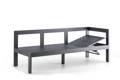 Livorno 3er Diningbank Aluminium 4