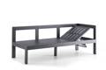 Livorno 3er Diningbank Aluminium 5