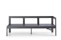 Livorno 3er Diningbank Aluminium 7