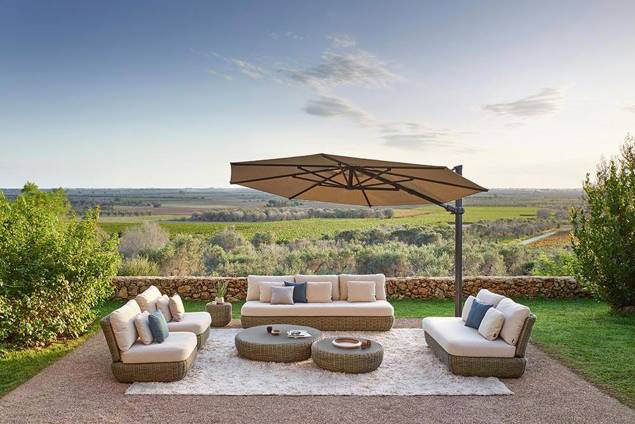Siena Loungehocker Rattan 4