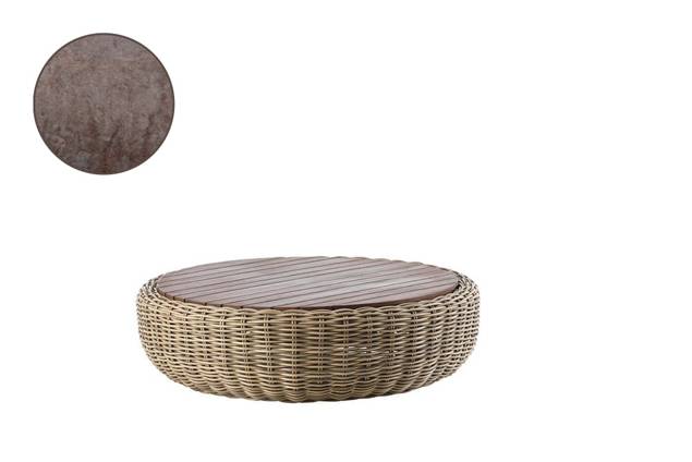 Siena Loungetisch Rattan Ø 90 cm