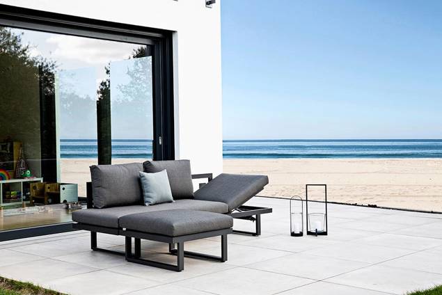 Tosca Dining Loungehocker/Tisch Aluminium 6