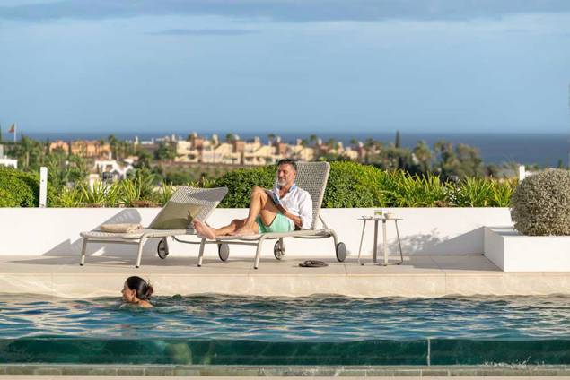 Palma Chaise longue aluminium 8