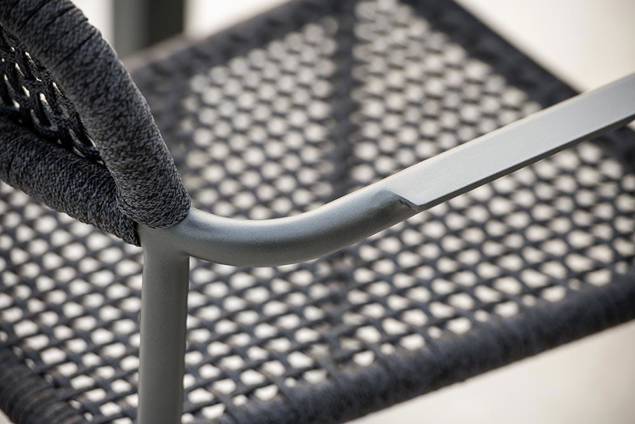 Patras Gartenstuhl stapelbar Aluminium 4