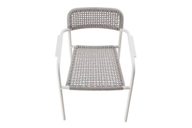 Patras Chaise de jardin empilable aluminium 3