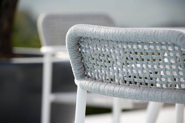 Patras Chaise de jardin empilable aluminium 4