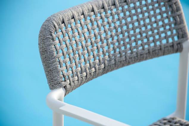 Patras Chaise de jardin empilable aluminium 6