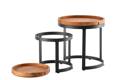Lucca Beistelltisch Set Aluminium Ø 45 cm 2