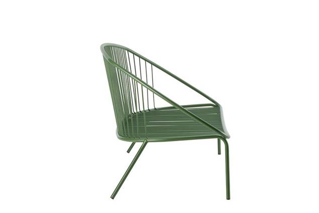 Como 2.5er Loungebank Stahl 2