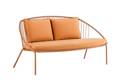 Como 2.5er Loungebank Stahl 1