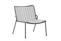 Vienna Fauteuil lounge empilable acier 1