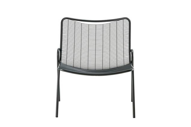 Vienna Fauteuil lounge empilable acier 4