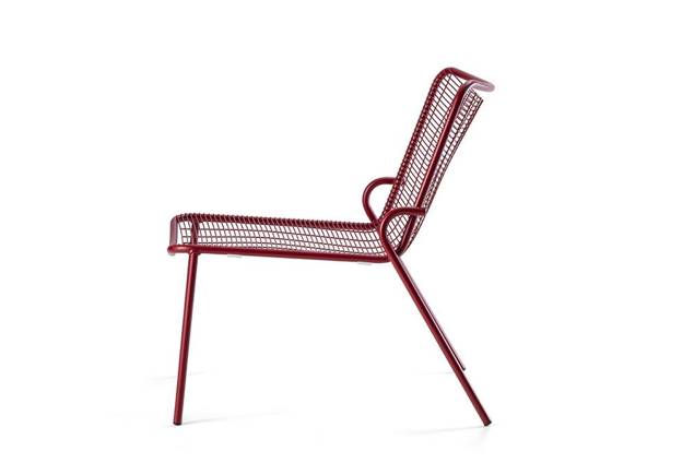 Vienna Fauteuil lounge empilable acier 2