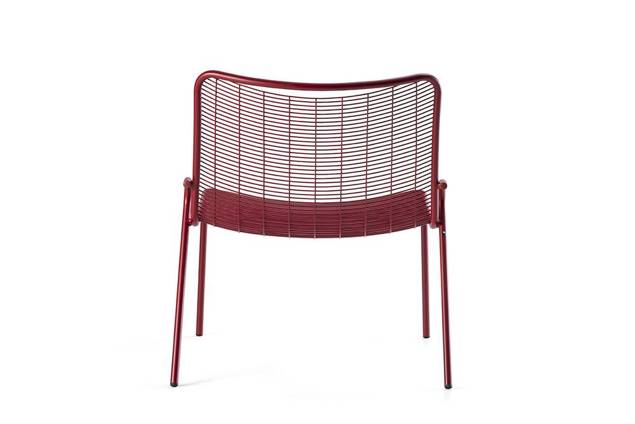 Vienna Fauteuil lounge empilable acier 3