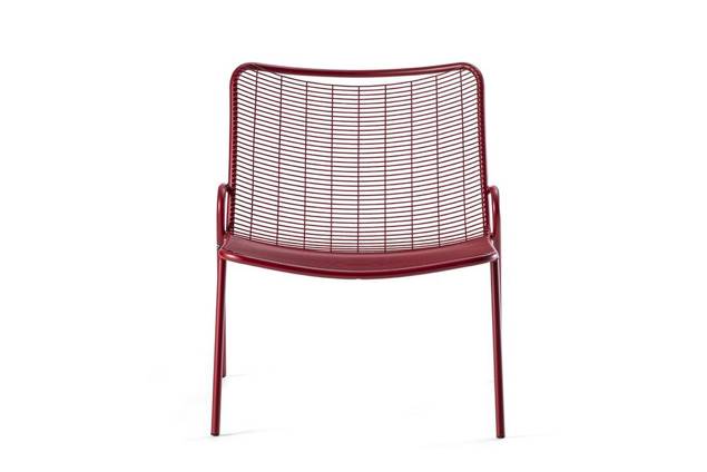 Vienna Fauteuil lounge empilable acier 4