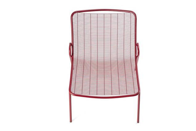 Vienna Fauteuil lounge empilable acier 5