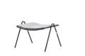 Vienna Tabouret lounge empilable acier 1