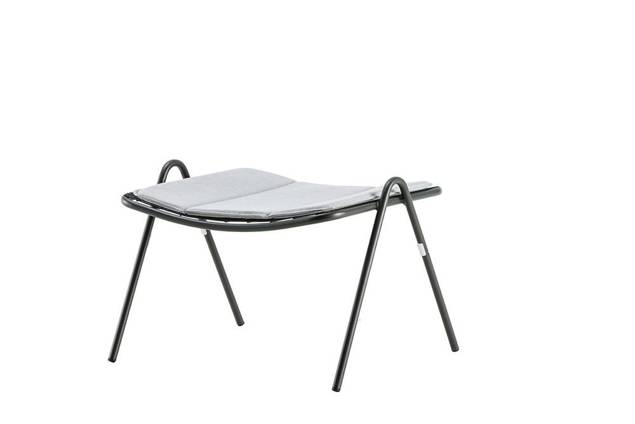 Vienna Tabouret lounge empilable acier 1