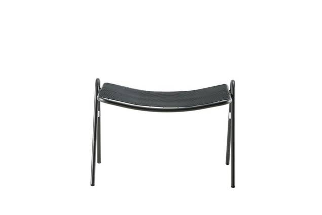 Vienna Tabouret lounge empilable acier 3