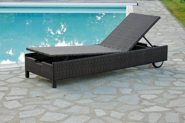 Maxime II Liegestuhl Rattan 2