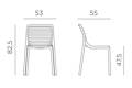 Doga Gartenstuhl stapelbar Kunststoff 1