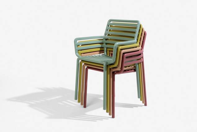 Doga Chaise de jardin empilable synthétique 2