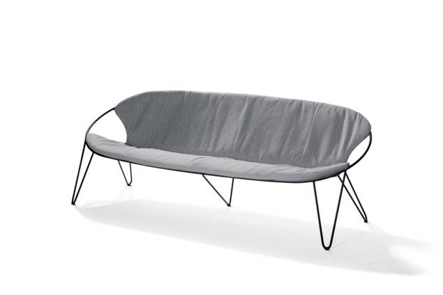 Montreal 3er Loungebank Edelstahl 5
