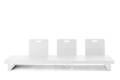 Napoli 3er Loungebank mit Seitentisch Aluminium 2