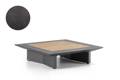 Manhattan Table de salon aluminium 90x90 cm
