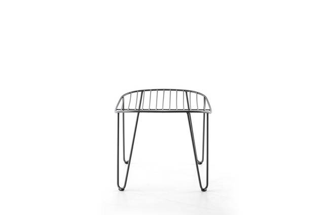 Montreal Tabouret d'extérieur acier inoxydable 4