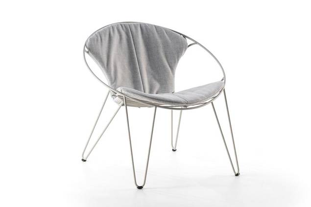 Montreal Fauteuil lounge acier inoxydable 2
