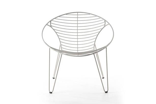 Montreal Fauteuil lounge acier inoxydable 6