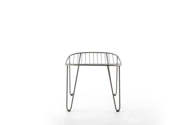 Montreal Tabouret d'extérieur acier inoxydable 4