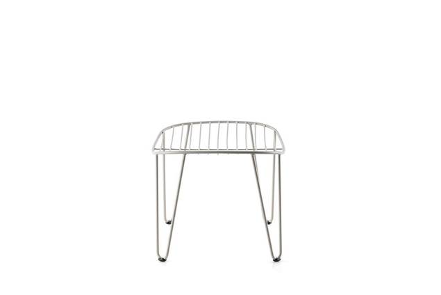 Montreal Tabouret d'extérieur acier inoxydable 4