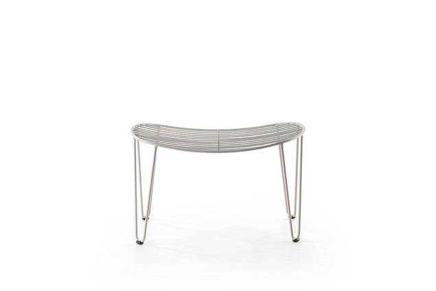 Montreal Tabouret d'extérieur acier inoxydable 6