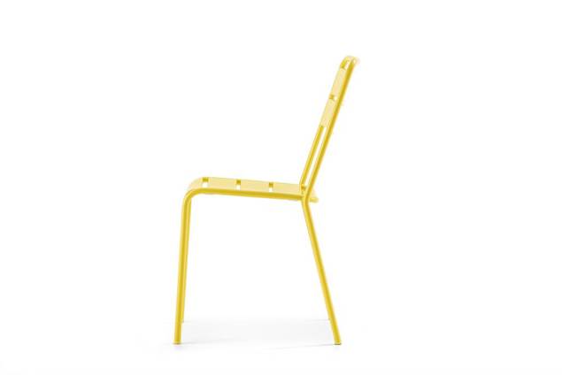 Quito Chaise de jardin empilable acier 2