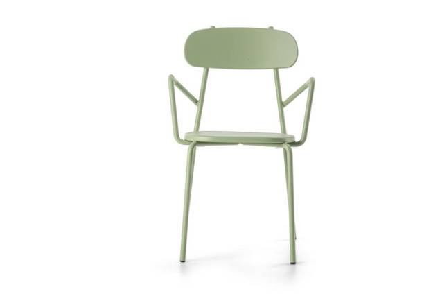 Cadiz Chaise de jardin empilable acier 6