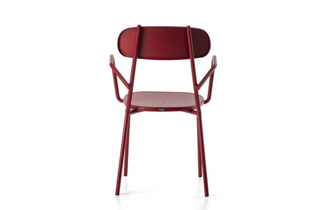 Cadiz Chaise de jardin empilable acier 4