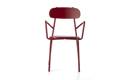 Cadiz Chaise de jardin empilable acier 3