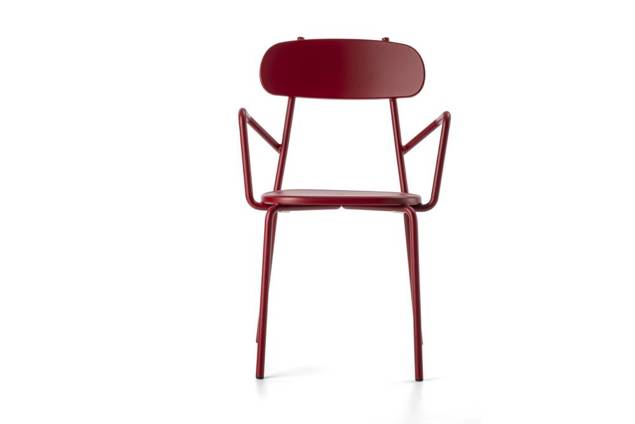 Cadiz Chaise de jardin empilable acier 6