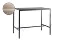 Schilthorn Table de bar acier inoxydable 80x80 cm