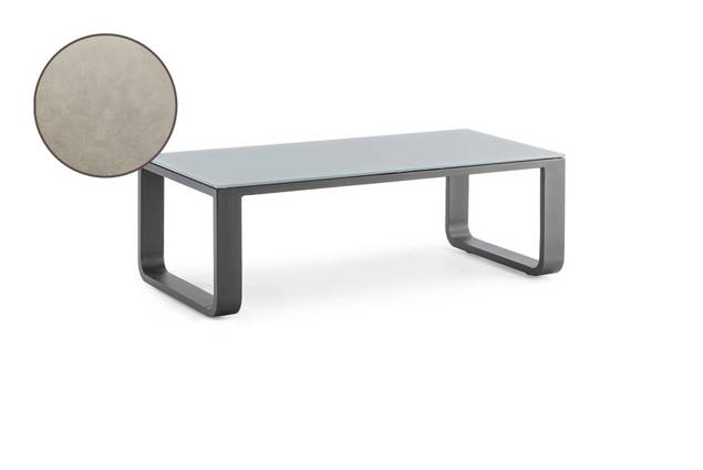 Split Loungetisch Aluminium 120x60 cm