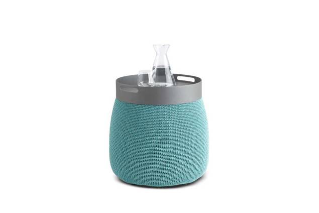 Marsala Pouf d'extérieur S turquoise 4