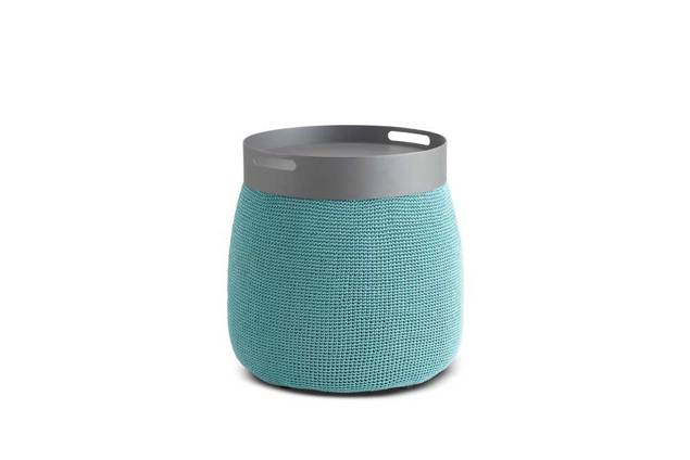Marsala Pouf d'extérieur S turquoise 6