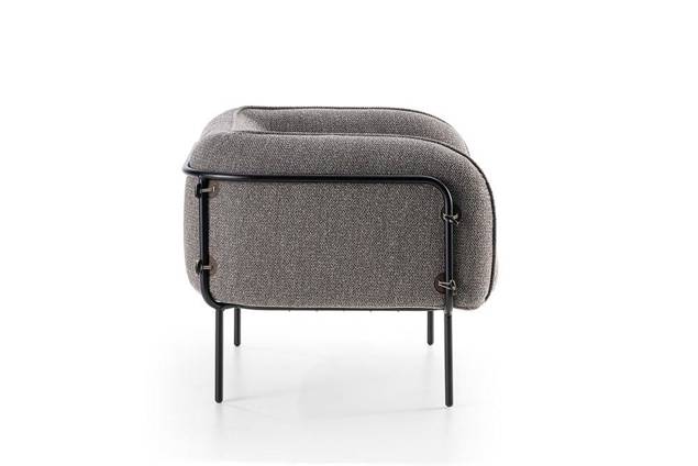 Lipari Fauteuil lounge acier 2