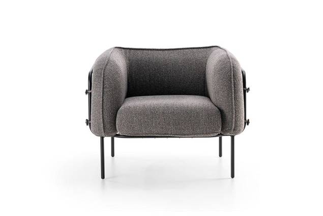 Lipari Fauteuil lounge acier 6