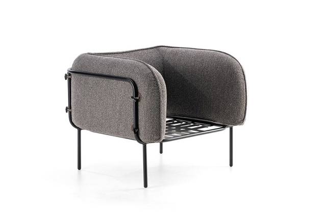 Lipari Fauteuil lounge acier 8