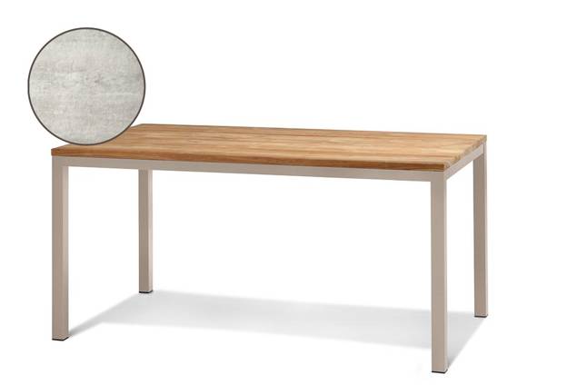 Kopenhagen Table de jardin aluminium 160x80 cm