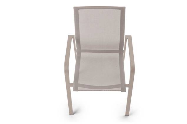 Porto Chaise de jardin empilable aluminium 8